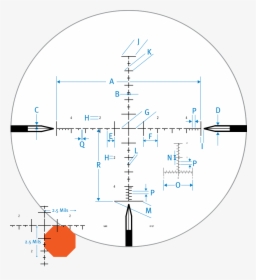 Mil C Reticle Subtensions, HD Png Download, Free Download