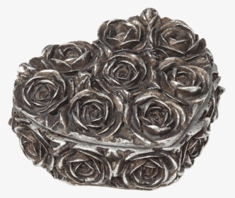 Black Decorative Accessories Alchemy Gothic Rose Heart - Alchemy Gothic, HD Png Download, Free Download
