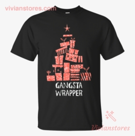 Gangsta Wrapper Christmas Tree T Shirt Vivianstores - T-shirt, HD Png Download, Free Download