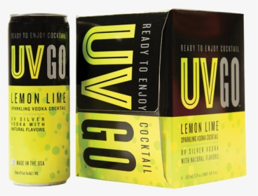 Uv Go Lemon Lime - Energy Drink, HD Png Download, Free Download