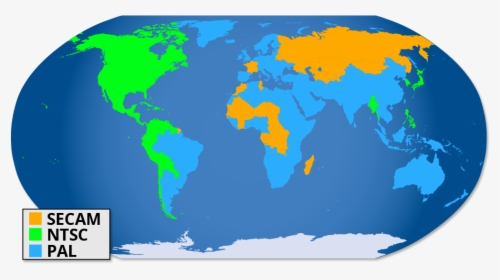 Tv Broadcast Systems - Open Access World Map, HD Png Download, Free Download