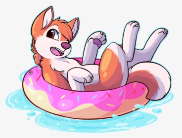 Floatie 🍩 - Cartoon On A Floatie, HD Png Download, Free Download