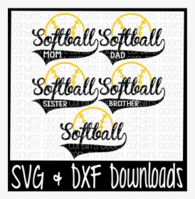 Free Softball Mom * Dad * Sister * Brother Cutting - Illustration, HD Png Download, Free Download