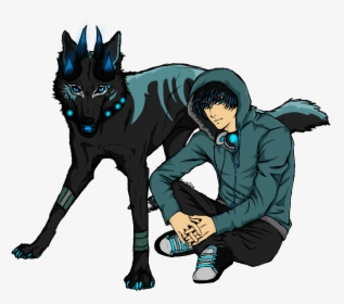 Lone Wolf Anime Wolf Drawings Clipart , Png Download - Wolf And Human Drawing, Transparent Png, Free Download