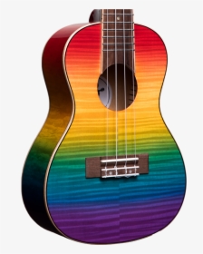Amahi Penguin Flamed Maple With Rainbow Shading- Concert - Acoustic Guitar, HD Png Download, Free Download