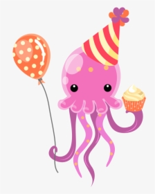 Jellyfish Clipart Happy Jellyfish - Happy Birthday Sea Png, Transparent Png, Free Download