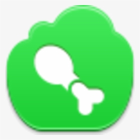 Free Green Cloud Chicken Leg Image - Mac Os Phone Icon, HD Png Download, Free Download