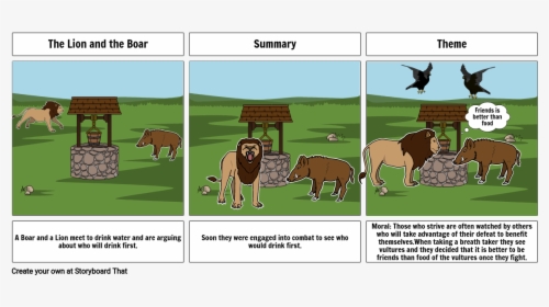 Lion And The Boar, HD Png Download, Free Download