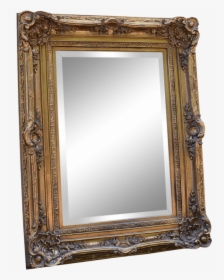 Ornate Gilt Wood Gold Mirror - Antique, HD Png Download, Free Download