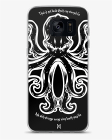 Cthulhu White Mockup Case On Phone Default Samsung - Mobile Phone Case, HD Png Download, Free Download