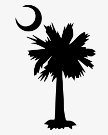 Palmetto Tree And Crescent Moon, HD Png Download, Free Download