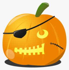 Cartoon Pirate Pumpkin, HD Png Download, Free Download