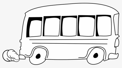 Bus Clip Art Black And White, HD Png Download, Free Download