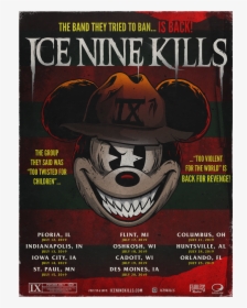 Mickey 2019 Tour Poster"  Class="lazyload Lazyload - Ice Nine Kills, HD Png Download, Free Download
