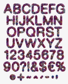 Clown Funny Font - Transparent Violet Alphabet Fonts, HD Png Download, Free Download