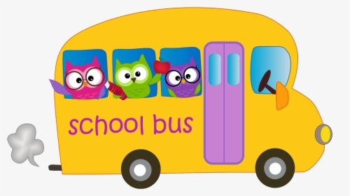 Transparent Bus Clip Art - Owl School Bus Clipart, HD Png Download, Free Download