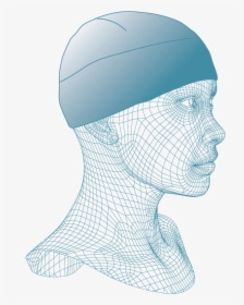 Brain Shroud Helmet Liner Beanie Silhouette - Illustration, HD Png Download, Free Download