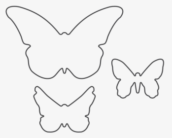 Beautiful Butterflies Die Outline - Brush-footed Butterfly, HD Png Download, Free Download