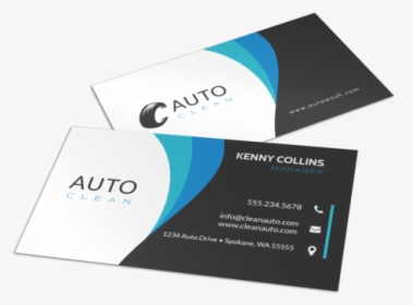 Modern Car Wash Business Card Template Preview - Transport Business Card Design, HD Png Download, Free Download