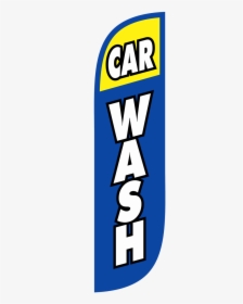 5ft Car Wash Feather Flag Blue & Yellow, HD Png Download, Free Download