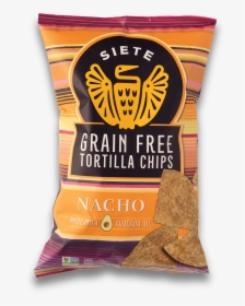 Siete Grain-free Tortilla Chip Nacho - Siete Chips, HD Png Download, Free Download