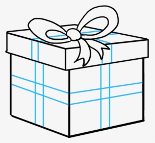How To Draw Christmas Present - Make A Present Drawing, HD Png Download, Free Download