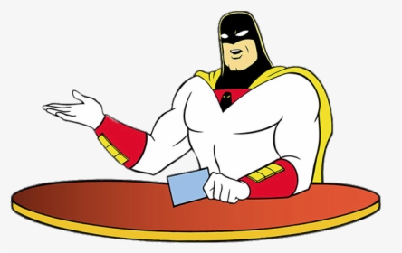 Space Ghost At The Table - Space Ghost Coast To Coast Png, Transparent Png, Free Download