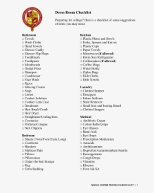 Basic Dorm Room Checklist Main Image - National Society Of High School, HD Png Download, Free Download