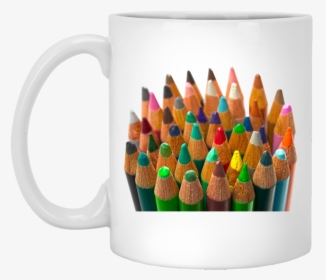 Color Drawing Pencils Ceramic White Mug, 11 Or 15 Oz - Colored Pencil, HD Png Download, Free Download