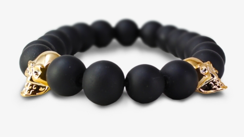 Black And Gold Skull Bracelet - Bracelet, HD Png Download, Free Download