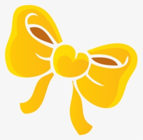 Graphic Free Download Drawing Cartoon - Bow Tie Yellow Drawing, HD Png Download, Free Download