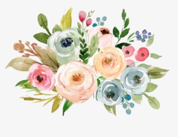 #watercolor #bouquet #flowers #floral #arrangement - Flower Bouquet, HD Png Download, Free Download