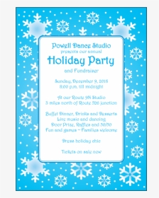 Christmas Holiday Party Invitation - Christmas Party Invitation With Raffle Prizes, HD Png Download, Free Download