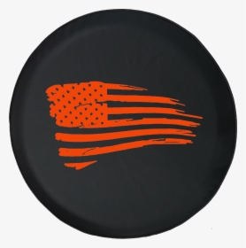 Jeep Liberty Tire Cover With Waving American Flag - American Flag Jeep Tire Covers, HD Png Download, Free Download