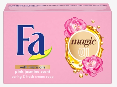 Fa Com Bar Soap Magic Oil Pink Jasmine - Fa Mýdlo Magic Oil Pink Jasmin 90g, HD Png Download, Free Download