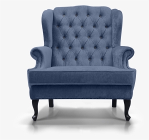 A Grey Armchair - Couch, HD Png Download, Free Download