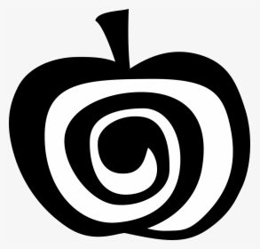 Black And White Apple Design, HD Png Download, Free Download