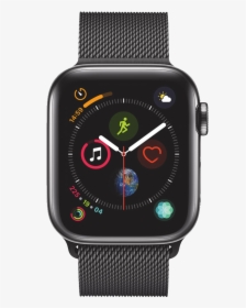 Apple watch Series 4 Gps   cellular Space Black Stainless, HD Png Download, Free Download
