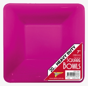 Hot Pink Square Bowls - Plastic, HD Png Download, Free Download