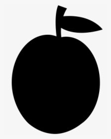 Apple - Plum Icon Black, HD Png Download, Free Download