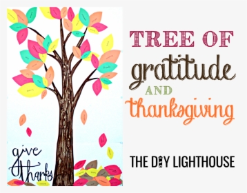 Excited Clipart Thankful - Tree Of Gratitude, HD Png Download, Free Download