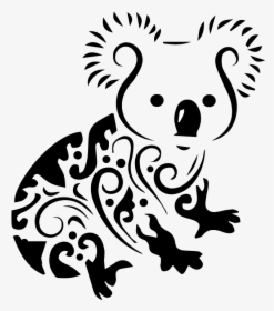 Koala Tattoo Drawing Clip Art - Koala Cross Stitch Pattern, HD Png Download, Free Download