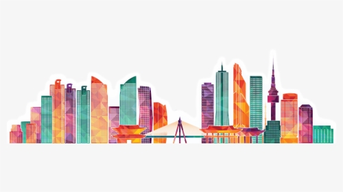 Seoul City Skyline Transparent, HD Png Download, Free Download