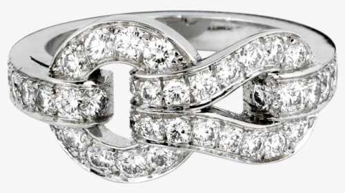 Anillo Agrafe Diamantes Cartier - Engagement Ring, HD Png Download, Free Download
