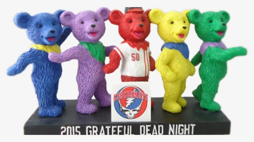 Grateful Dead Bear Png - Cincinnati Reds Grateful Dead Bear, Transparent Png, Free Download