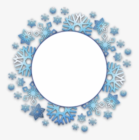 Snowflake - Christmas Circle Border Png, Transparent Png, Free Download