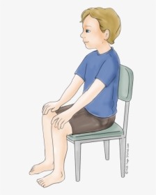 Transparent Yoga Pose Png - Pose Drawing Sitting On The Chair, Png Download, Free Download