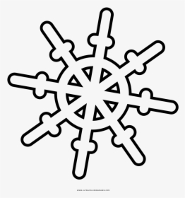 Floco De Neve Coloring Page - Line Art, HD Png Download, Free Download