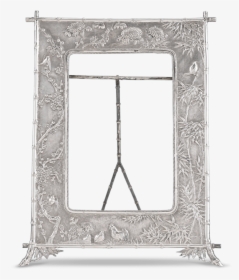 Chinese Silver Picture Frame - Monochrome, HD Png Download, Free Download