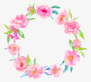 Pink Flower Delicate Garland Png - Corona De Flores Png, Transparent Png, Free Download